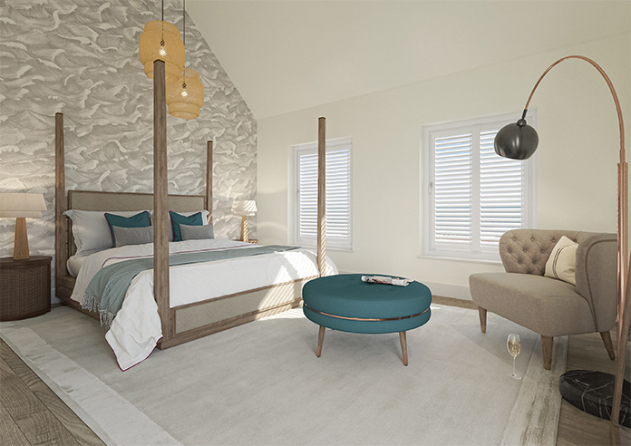 Sierra, Ice White - Perfect Fit Shutter Blind - Image 11